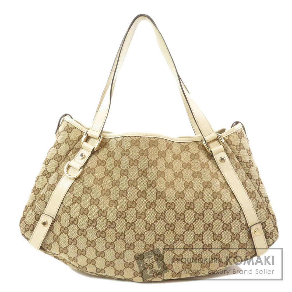 Gucci GG Canvas Abbey Tote Shoulder bag beige
